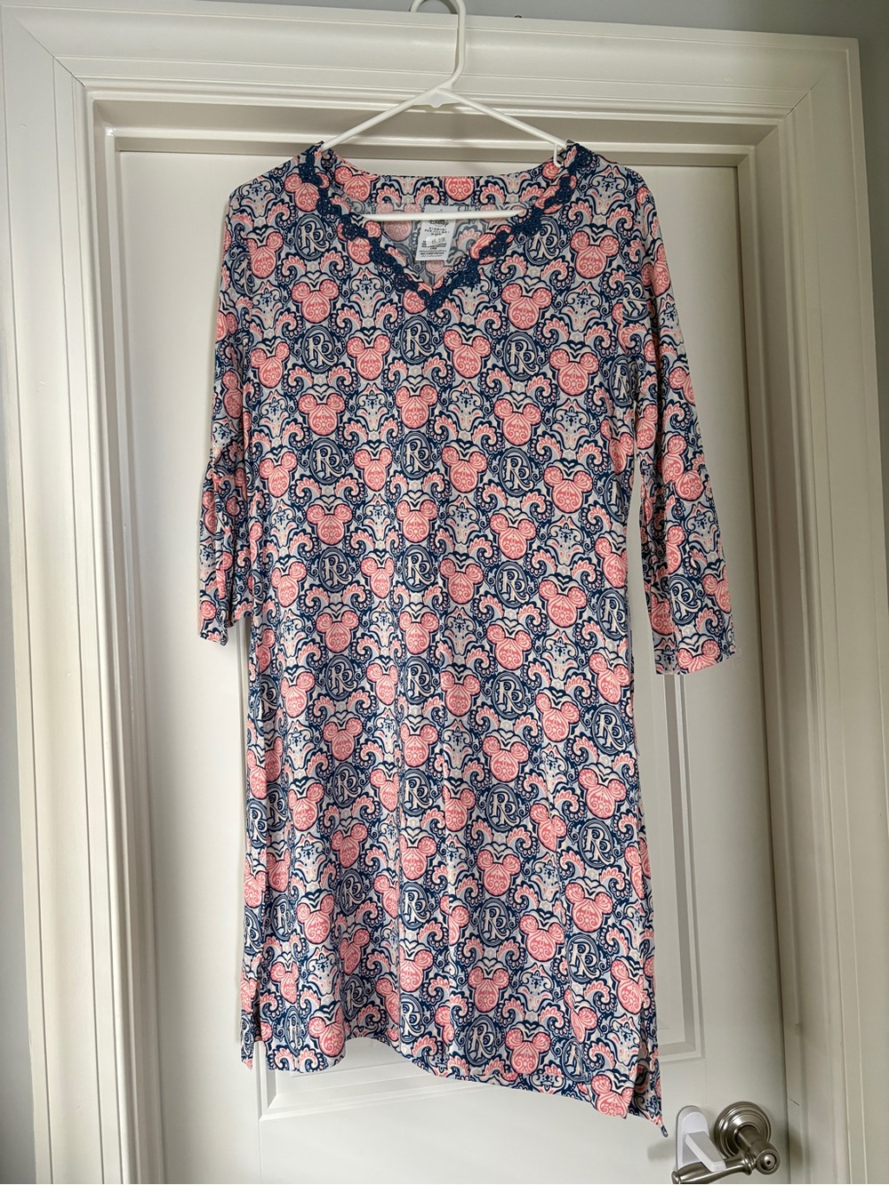 Disney Pink and Navy Patterned Women’s Dress